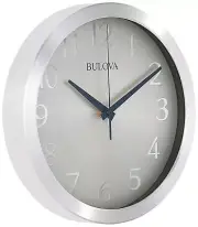 Bulova Winston Wall Clock Pack of 1 Silver