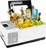 Car Refrigerator, Outdoor Compressor Car Refrigerator Portable Freezer Fridge 12V/24/V Electric Coolers for Truck Van RV Camper SUV Travel Camping Road Trips