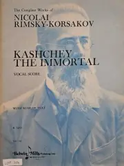 Nicolai Rimsky-Korsakov - Kashchey The Immortal - Vocal Score - NEW