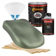 HOT ROD FLATZ Fern Green Metallic Quart Kit URETHANE Flat Auto Car Paint Kit
