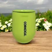 Corkcicle Stemless 12 OZ Wine Tumbler- Neon Lights Citron Green