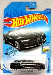 Hot Wheels '16 Bugatti Chiron Black CUSTOM MADE REAL RIDERS BB13-679