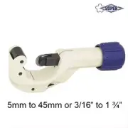 SUPERTOOL Stainless Steel Pipe Tube Cutter 5-45mm 3/16" 1 3/4" TC-107H