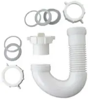 Master Plumber Plumb Shop Div Brasscraft 321-497 Flexible Drain J Bend with Hi-L