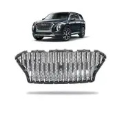 ABS Front Grille Mesh Grill Bar Vent Trim Fits for Hyundai Palisade 2019-2021