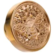 Wax Seal Stamp Head Antique Brass Wax Envelope Seal Stamp Head Deep Engraved 3D