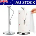 Stainless Steel Kitchen Roll Paper Towel Holder Bathroom Tissue Stand Rack AF