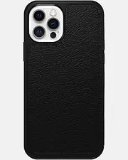OtterBox Strada Folio Phone Case for Apple iPhone 12/12 Pro, Black