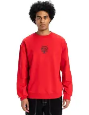 [Quiksilver] Mercury Crew Neck Sweatshirt in Red