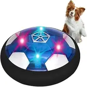 Hover Soccer Ball,Light Up Soccer Ball Games | Flying Disc Fetch Toy, Flying Saucer Dog Ball for Aggressive Chewers, with Cool Lighting