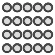 20 Pcs Wire Mesh Gasket Hose Filter Net Sink Strainer Black Faucet Washer