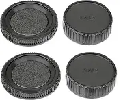 Fotasy (2 Packs) Rear Lens Cover Body Cap for Minolta MD Mount Camera Lenses, Minolta MD Lens Rear Cap Body Cap fits Minolta MD MC Rokkor Camera Lens