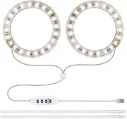 Angel Ring Grow Light DC5V USB Phytolamp for Plants Led Full Spectrum Lamp (Sun Light, 2 Heads)