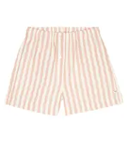 [The New Society] The New Society Ambra striped cotton and linen shorts Y 14 multicoloured