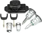 Complete Lock Set Door Lock Ignition Lock Cylinder Set 4874508 6C1AV22050XB for Ford Transit MK7 2006-2011 Ignition Lock Starter Switch with Key