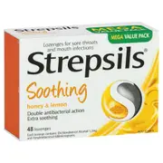 Strepsils Soothing Lozenges Honey and Lemon 48 Pack