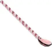 OFFSCH Glass Stirring Spoon Long Handle Coffee Spoon for Mixing Tea Milk and Desserts Elegant Design for Home Use and Entertaining Unique Table Scoop for Beverages and Soups