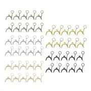 10 Pieces Metal Purse Frame Bag Clutch Frame Semicircle Metal Arch Frame Bag