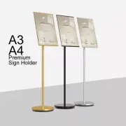A2 A3 A4 Premium Floor Poster Stand Business Menu Display Foyer Pedestal Sign