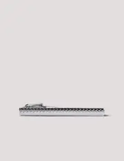 Hawes & Curtis Silver Mesh Textured Tie Clip Size: One Size