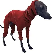 Greyhound Sweater for Dogs, Warm Sweater for Whippets Winter Pet Sweater Dog Jumpers Pet Sweater Cotton Greyhound Pajamas Stretchable Warm Dog Coat, L