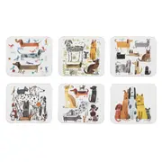 Ashdene Canine Capers Set of 6 Coasters - Robins Kitchen