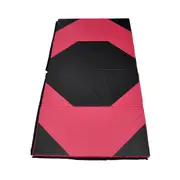 Super Large 300cm X 120cm Gymnastics Folding Gym Yoga Exercise Mat - Black/Red