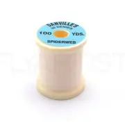 DANVILLE SPIDERWEB THREAD - Fly Tying Jig 16/0 White Thin Midge Spool NEW!