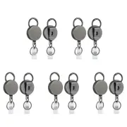 10 Pack Heavy Duty Retractable Badge Holder Reels, Metal ID Badge Holder6292