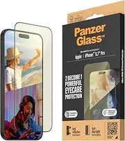 PanzerGlass Anti-Bluelight Screen Protectors for iPhone 15 Pro Max