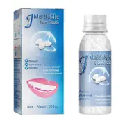 unbrand 30ml Moldable False Teeth White Particles Reusable Non-toxic Temporarily Fill Regain Smile