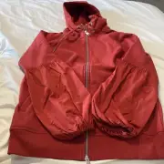 athleta on my way triumph hoodie full zip red XXS $139