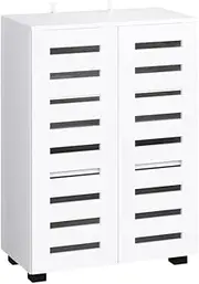 Artiss Shoe Cabinet, 20 Pairs Storage Rack Cabinets Bench Box Drawers Organiser Shoes Shelf Drawer, Cupboard Hallway Home Decor Bedroom Furniture Display Wardrobe Sturdy Construction White