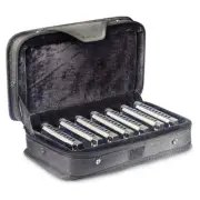 Stagg BJH-B20 7pc Blues Harmonica Set with Case - A, Bb, C, D, E, F & G