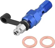 M10x1.25mm Aluminum Motorcycle Brake Master Cylinder Caliper Bleed Screw Nipple Banjo Bolt Dust Cap(Blue)