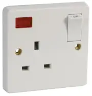 CRABTREE - 13A 1 Gang Double Pole Switched Socket with Neon