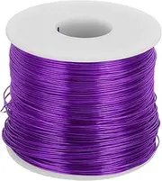 uxcell 20 Gauge Anodized Aluminum Craft Wire Bendable Bonsai Training Wire 771 Feet 0.8mm for Sculpting Crafts Wreath Floral Beading Jewelry Making, Purple