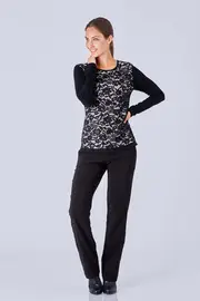 Park Ave Lace Top--COR-BOT18610