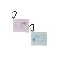 在飛比找momo購物網優惠-【小禮堂】Sanrio 三麗鷗大集合 PVC方形零錢包附扣環