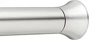 Amazon Basics Tension Curtain Rod, Adjustable 91-137 cm Width - Nickel, Classic Finial