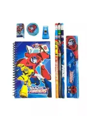 Transformers Animated Optimus Prime Stationary Set Pencils Eraser Sharpener blue