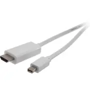 PRO2 LC6153 Mini Displayport To HDMI - 2M Plug To Plug Transmit Both Audio and Video Signals MINI