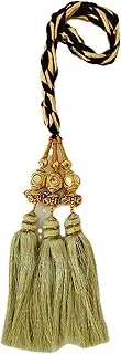 Generic Paranda Parandi Hair Accessory Braid Tassles Extensions with Mirror Golden Ball for Women/Girls (Golden)
