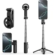 4-in-1 Multifunctional 360° Rotation Magnetic Selfie Stick, 4 in 1 Selfie Stick Magnetic, 360° Rotation Phone Tripod with Wireless Remote for iPhone & Android (1)