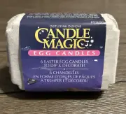 Distlefink Designs Candle Magic Egg Candles - 6 Blank Easter Egg Candles