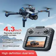 Obstacle Avoidance 4.3inch Screen Aerial Photography Brushless Drone HD Camera 20mins Flight Foldable Quadcopter RTF Christmas Gift