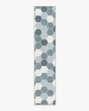 75' x 365' | Machine Washable Runner Rug | Kid & Pet Friendly | Indoor Rug | Prisma Slate Blue Rug | Ruggable