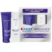 Crest 3D White Brilliance 2 Step Kit, Deep Clean Toothpaste (4oz) + Teeth...