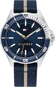 [Tommy Hilfiger] 1792011 Men's Watch, Navy Dial, Nylon Strap, navy