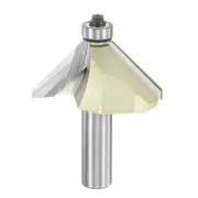 45 Degree Chamfer Router Bit 1/2" Shank 1-1/8" Cutting Edge Carbide, Gold